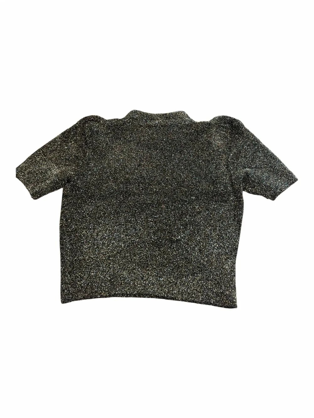 Retro Glam Kate Spade Black Gold Metallic Sparkle Sweater S NWOT